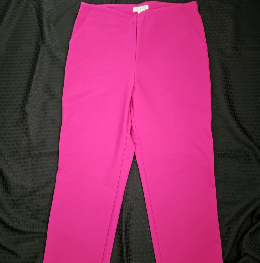 Rachel Zoe Fuchsia Straight Leg Pants